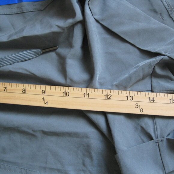 Danskin Ladies' Paperbag Short 4" Inseam, Blue (Stormy Weather) Size L,(1238) - Picture 9 of 12